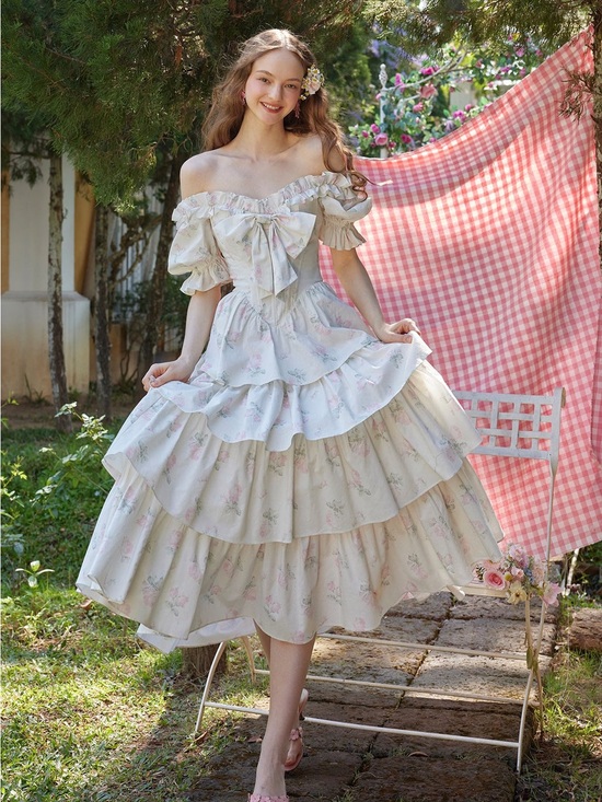 Lacemade Dresses & Skirts - Bloom In Floral Corset Dress